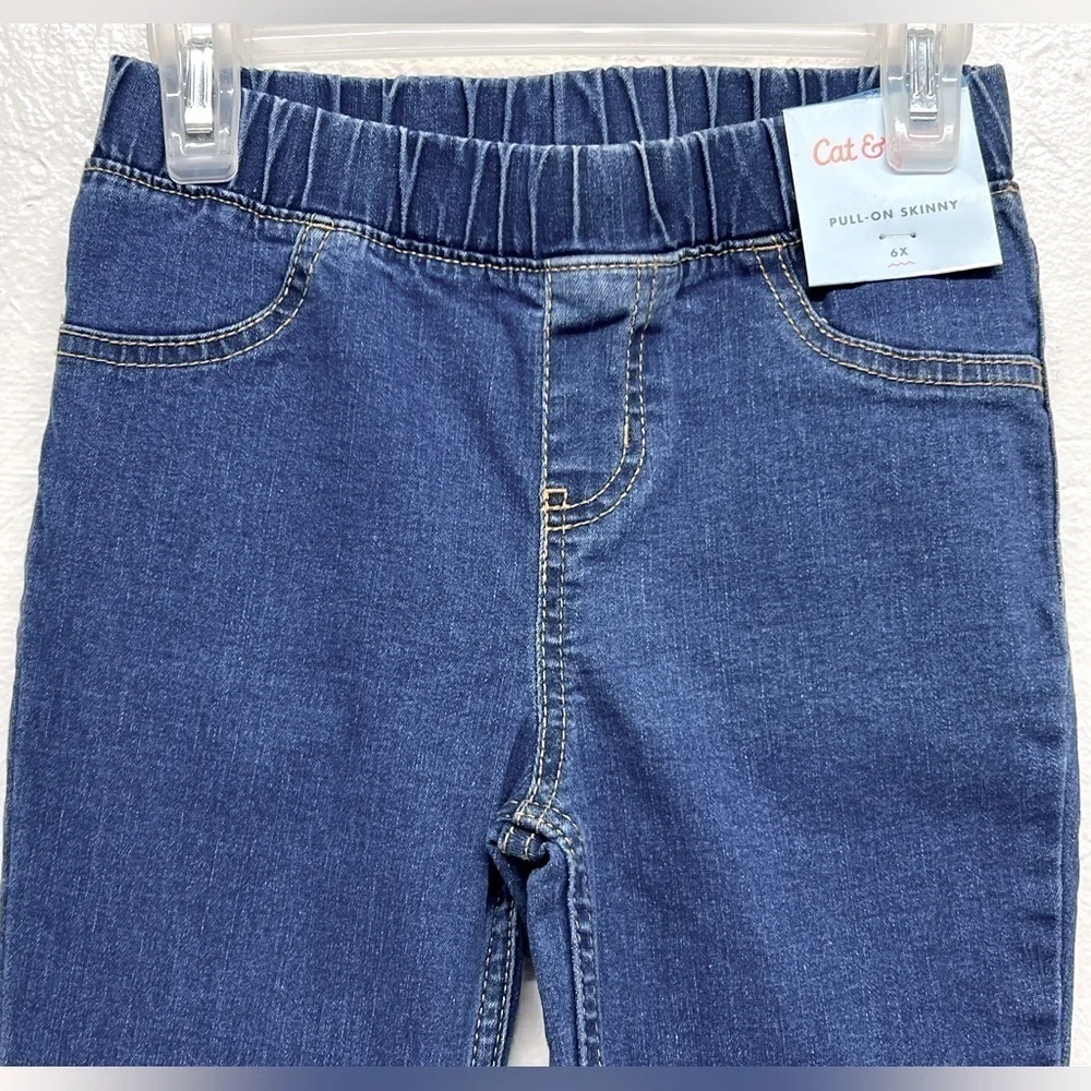 Cat & Jack - Girls Pull On Skinny Jeans 6X